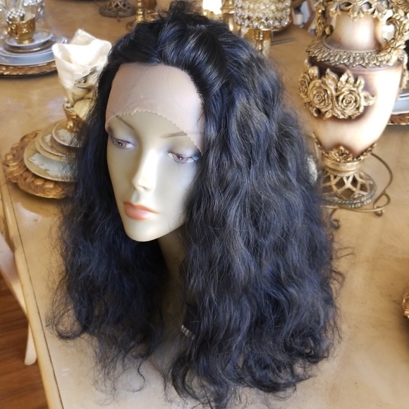 Black Human Hair Lace Front Wig main image 8